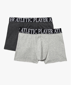 GEMO Boxers en coton stretch garçon (lot de 2) Multicolore