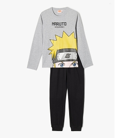 pyjama leger avec motif manga garcon - naruto gris pyjamasJ896601_1