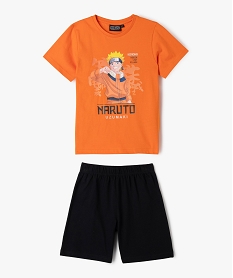 GEMO Pyjashort bicolore avec motif manga garçon - Naruto Orange