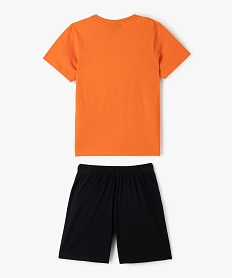 pyjashort bicolore avec motif manga garcon - naruto orangeJ897301_3