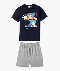 GEMO Pyjashort en coton imprimé garçon - Dragon Ball Super Bleu