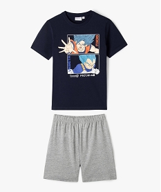 GEMO Pyjashort en coton imprimé garçon - Dragon Ball Super navy