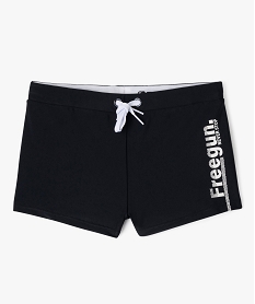 GEMO Maillot de bain boxer avec inscription garçon - Freegun Noir