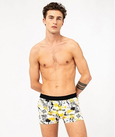 GEMO Boxers en coton stretch homme (lot de 2) Noir