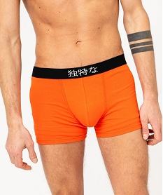 boxers en coton stretch motif mangas homme (lot de 2) orangeJ900701_2