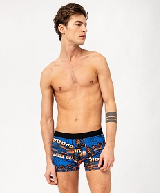 boxers en coton stretch motif mangas homme (lot de 2) noirJ901101_1