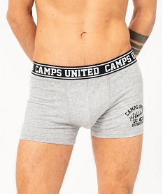 boxer en coton extensible imprime homme - camps united grisJ901701_2