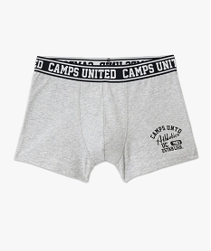 boxer en coton extensible imprime homme - camps united grisJ901701_3