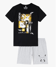 GEMO Pyjashort bicolore homme - Pokemon noir standard