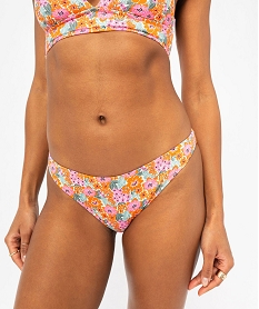 GEMO Bas de maillot de bain à motifs fleuris femme Multicolore