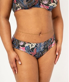 GEMO Bas de maillot de bain grande taille à paillettes femme Rose