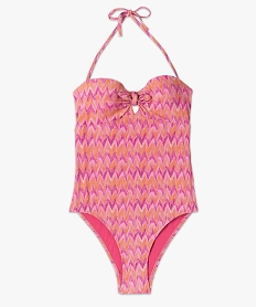 maillot de bain une piece paillete forme bustier femme rose maillots de bain 1 pieceJ916701_4