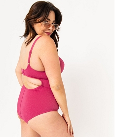 maillot de bain une piece scintillant femme grande taille rose maillots de bain 1 pieceJ917601_3