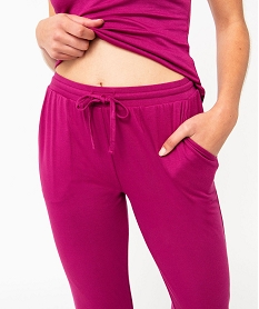 pantalon de pyjama fluide femme violetJ917701_2