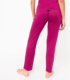 pantalon de pyjama fluide femme violetJ917701_3
