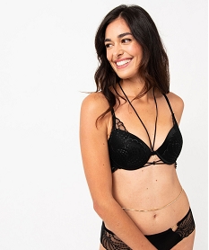 GEMO Soutien-gorge push-up à armatures en dentelle kaki vif