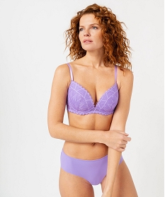 soutien-gorge push-up en dentelle violetJ919601_1