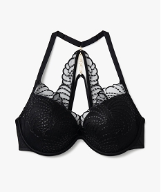 GEMO Soutien-gorge emboitant dos fantaisie spécial grande taille Noir