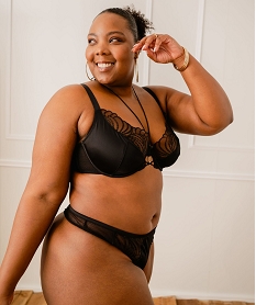 soutien-gorge emboitant en microfibre et dentelle grande taille noir sous-vetementsJ931701_1