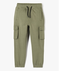 GEMO Pantalon de sport en maille avec poches à rabat garçon kaki standard