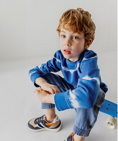GEMO Sweat tie-and-dye garçon bleu standard