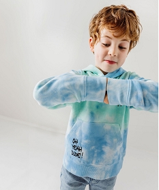 GEMO Sweat à capuche tie-and-dye coloris unique garçon Imprimé