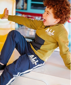 GEMO Sweat à capuche et poche colorée garçon - Camps United vert standard