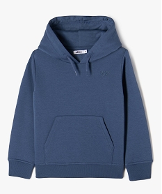 sweat a capuche interieur molletonne garcon bleu sweatsJ939001_1