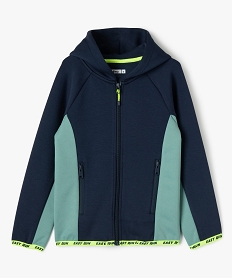 GEMO Sweat à capuche fermeture zippée garçon navy