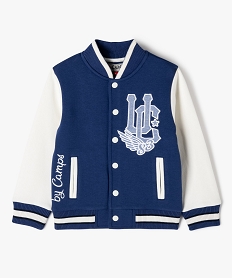 GEMO Sweat pressionné en molleton épais façon veste garçon - Camps United bleu standard
