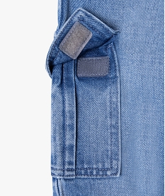 jean cargo a taille elastique imprime garcon - camps united gris jeansJ940301_4