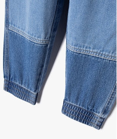 jean confortable a taille elastique garcon bleuJ940601_3