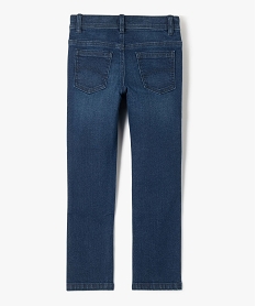 jean skinny extensible avec marques dusure garcon bleuJ940701_4