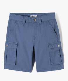 GEMO Bermuda cargo Regular en toile garçon bleu standard