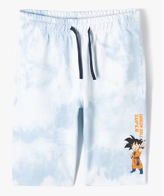 GEMO Bermuda en maille tie-and-dye imprimé Sangoten garçon - Dragon Ball Super bleu standard