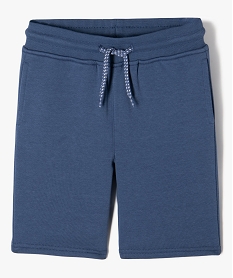 GEMO Bermuda en maille avec intérieur molletonné garçon bleu horizon