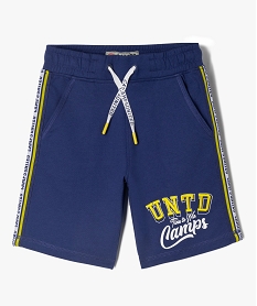 GEMO Bermuda en maille imprimée garçon - Camps United bleu standard