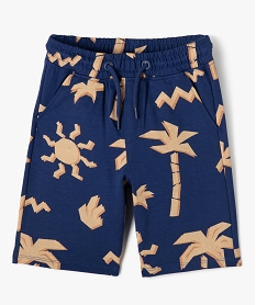 GEMO Bermuda en maille à taille élastique imprimé garon Imprimé