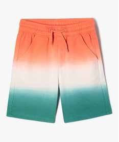 GEMO Bermuda en maille au dégradé de couleurs garçon orange standard