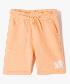 GEMO Bermuda en maille avec poches plaquées garçon orange standard