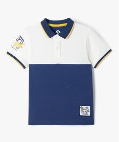 GEMO Polo à manches courtes bicolore garçon - Camps United bleu standard
