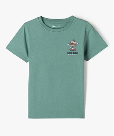 GEMO Tee-shirt à manches courtes avec motif streetwear garçon vert standard