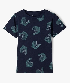 GEMO Tee-shirt à manches courtes avec motif streetwear garçon Bleu