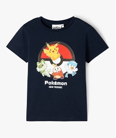 GEMO Tee-shirt à manches courtes avec motif Pikachu garçon - Pokemon navy