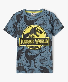 GEMO Tee-shirt manches courtes imprimé garçon - Jurassic World bleu standard
