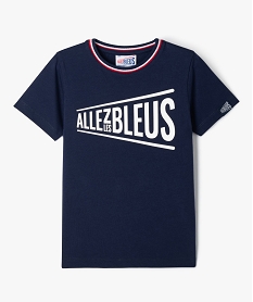 GEMO Tee-shirt à manches courtes garçon - Allez les bleus navy