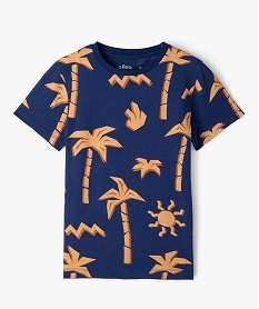 GEMO Tee-shirt manches courtes en coton imprimé garçon Imprimé