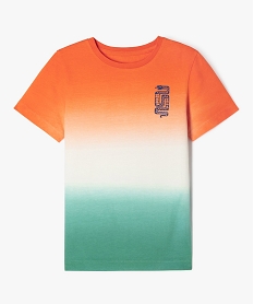 GEMO Tee-shirt manches manches courtes tie-and-dye garçon orange standard
