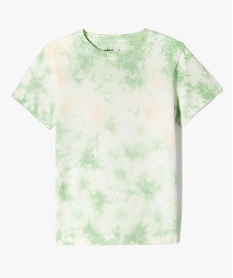 GEMO Tee-shirt manches courtes tie-and-dye garçon vert standard