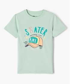 GEMO Tee-shirt à manches courtes à sequins magiques garçon vert standard